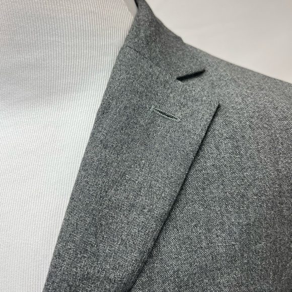 NWT Giorgio Andreani Reda 48R Gray Wool Unstructured 2-Button Blazer Jacket - Picture 5 of 11